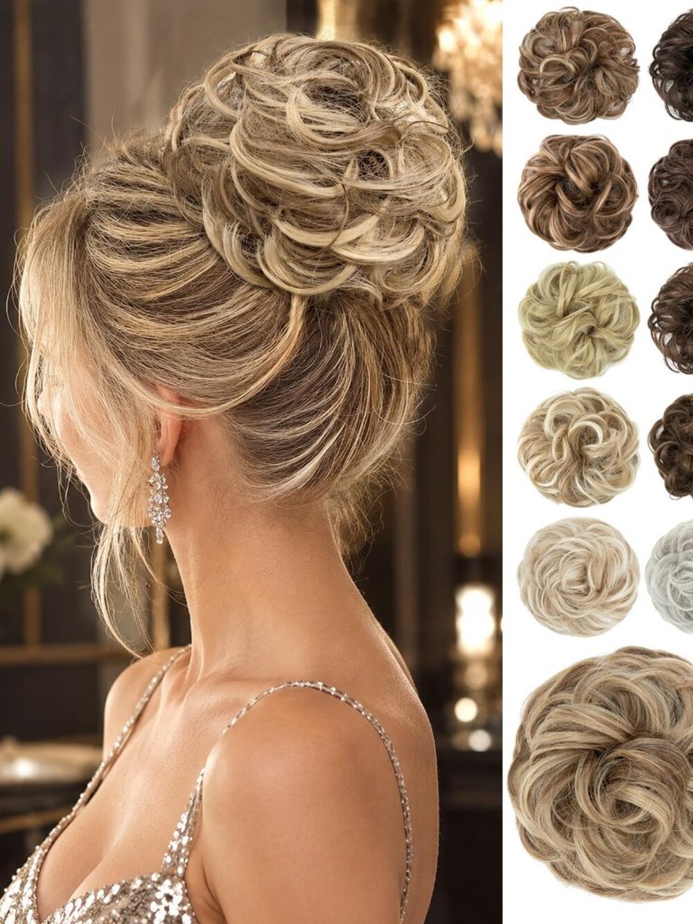 ROOKEA Sand Messy Bun Hair Piece Extensions